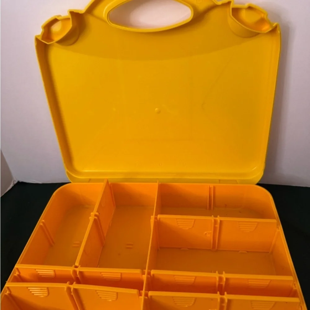 Cute and Bright Lego Yellow and Red Organizer Fast Shipping !!